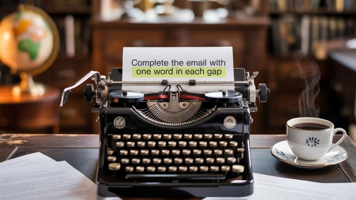 Complete the Email with One Word in Each Gap